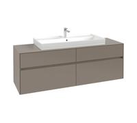 Villeroy & Boch V&B Meuble sous-lavabo Collaro 160x54,8x50 cm, WT mi, LED 12W, bleu Oa Quantité:1