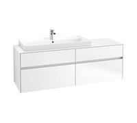 Villeroy & Boch V&B Meuble sous lavabo Collaro 160x54,8x50cm, évier à gauche, blanc mat Quantité:1