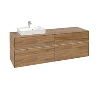 Villeroy & Boch V&B Meuble sous lavabo Collaro 160x54,8x50cm, WT l, LED 12W, Kan Oa Quantité:1