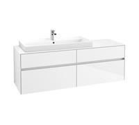 Villeroy & Boch V&B Meuble sous lavabo Collaro 160x54,8x50cm, WT l, m LED, glo wh. Quantité:1
