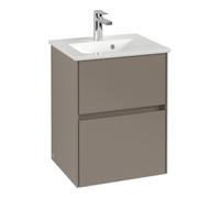 Villeroy & Boch V&B Meuble sous lavabo Collaro 47,2x61x40,4cm, bonde centrale, rouge vin Quantité:1