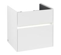 Villeroy & Boch V&B Meuble sous lavabo Collaro 55,4x54,6x44,4cm, WT mi, LED, blanc mat Quantité:1