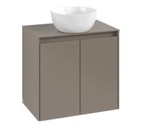 Villeroy & Boch V&B Meuble sous lavabo Collaro 60x54,8x38 cm, WT mi, LED 4,2 W, bleu volcaniques Quantité:1