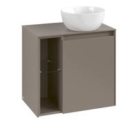 Villeroy & Boch V&B Meuble sous lavabo Collaro 60x54,8x38cm, LV droite, chêne pierre Quantité:1
