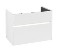 Villeroy & Boch V&B Meuble sous-lavabo Collaro 75,4x54,6x44,4cm, WT mi, LED, bl. ma Quantité:1