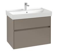 Villeroy & Boch V&B Meuble sous lavabo Collaro 75,4x54,6x44,4cm, WT mi, LED, bleu volcaniques Quantité:1