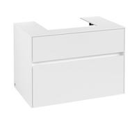Villeroy & Boch V&B Meuble sous lavabo Collaro 80x54,8x50 cm, vasque centrale, blanc mat Quantité:1