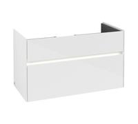 Villeroy & Boch V&B Meuble sous lavabo Collaro 95,4x54,6x44,4cm, WT mi, LED 7W, blanc brillant Quantité:1
