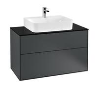 Villeroy & Boch V&B Meuble sous lavabo Éclairage mural Finion 100x60,3x50,1 cm, bleu pâle, bleu moyen Lac Quantité:1