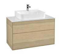 Villeroy & Boch V&B Meuble sous-lavabo Éclairage mural Finion 100x60,3x50,1cm, Pl. abd. bl. m, Oa ven Quantité:1
