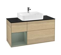 Villeroy & Boch V&B Meuble sous lavabo Éclairage mural Finion 120 cm, Pl b m, Reg li Oli. m Lac, Oa ven Quantité:1