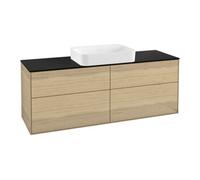 Villeroy und Boch Finion Villeroy und Boch G73200PC 160x60.3x50.1cm, verre noir mat, Oak Veneer
