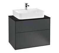 Villeroy & Boch V&B Meuble sous lavabo Éclairage mural Finion 80x60,3x50,1 cm, bleu pâle, bleu moyen Lac Quantité:1