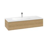 Villeroy & Boch V&B Meuble sous lavabo Éclairage tiroir Antao 118,8x25,6x49,3cm, sans façade, chêne miel Quantité:1