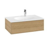 Villeroy & Boch V&B Meuble sous-lavabo Éclairage tiroir Antao 78,8x25,6x49,6cm, sans façade, chêne miel Quantité:1