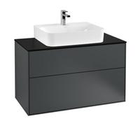 Villeroy & Boch V&B Meuble sous lavabo Finion 100x60,3x50,1 cm, bleu pâle mat, bleu moyen mat Lac Quantité:1