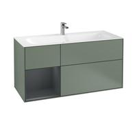 Villeroy & Boch V&B Meuble sous lavabo Finion 119,6x59,1 cm, Rg l md P m La, Oli. m Lac Quantité:1