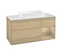 Villeroy & Boch V&B Meuble sous lavabo Finion 120 cm, blanc brillant, tiroir droite, Oa ven Quantité:1