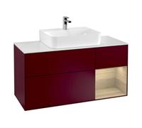 Villeroy & Boch V&B Meuble sous lavabo Finion 120 cm, blanc mat, tiroir droit Oa ven, Peo m Quantité:1