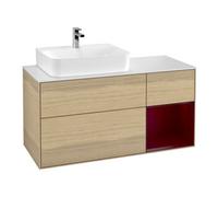 Villeroy & Boch V&B Meuble sous-lavabo Finion 120 cm, blanc mat, tiroir droit Peo, poignée ven Quantité:1