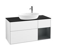 Villeroy & Boch V&B Meuble sous lavabo Finion 120 cm, éclairage mural, blanc brillant Lacquer Quantité:1