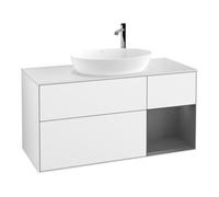 Villeroy & Boch V&B Meuble sous lavabo Finion 120 cm, éclairage mural, blanc brillant Lacquer Quantité:1
