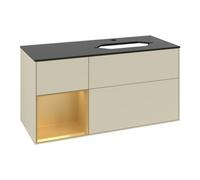 Villeroy & Boch V&B Meuble sous-lavabo Finion 120 cm, Pl b m, Étagère gauche gol m, si Gr m Lac Quantité:1