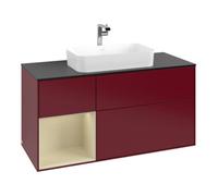 Villeroy & Boch V&B Meuble sous lavabo Finion 120 cm, Pl b m, Étagère gauche si Gr m Lac, Peo m Quantité:1