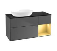 Villeroy & Boch V&B Meuble sous-lavabo Finion 120 cm, Pl b m, Rég gol m Lac, Anthrac. m Quantité:1