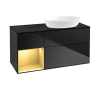 Villeroy & Boch V&B Meuble sous lavabo Finion 120 cm, Pl b m, Rég gol m Lac, bla m Lac Quantité:1