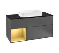 Villeroy & Boch V&B Meuble sous-lavabo Finion 120 cm, Pl b m, Reg li gol m, Anthrac. m Quantité:1
