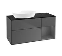 Villeroy & Boch V&B Meuble sous lavabo Finion 120 cm, Pl b m, Rg A m Lac, Anthrac. m Quantité:1