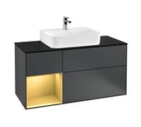 Villeroy & Boch V&B Meuble sous lavabo Finion 120 cm, Pl b m, Rg li gol m, md bl. m Lac Quantité:1