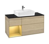 Villeroy & Boch V&B Meuble sous lavabo Finion 120 cm, Pl bleu m, Reg gauche gol m, Oa ven Quantité:1