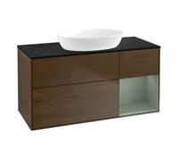 Villeroy & Boch V&B Meuble sous lavabo Finion 120 cm, Pl bleu m, Reg Oli. m Lac, noyer ven Quantité:1