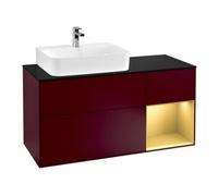 Villeroy & Boch V&B Meuble sous lavabo Finion 120 cm, Pl bleu m, Reg re gol m, Peo m Quantité:1