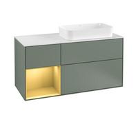 Villeroy & Boch V&B Meuble sous lavabo Finion 120 cm, Pl w m, Rég li gol m, Oli. m Lac Quantité:1