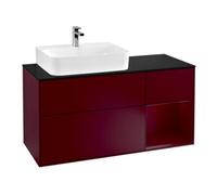 Villeroy & Boch V&B Meuble sous lavabo Finion 120 cm, plan de travail bleu mat, tiroir re Peo, Peo m Quantité:1