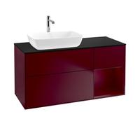 Villeroy & Boch V&B Meuble sous lavabo Finion 120 cm, Plaque bleue, Porte Peinte Mate, Peinte Mate Quantité:1