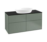 Villeroy & Boch V&B Meuble sous lavabo Finion 120x60,3 cm, plan de drainage bleu m, olivier m laque Quantité:1