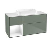 Villeroy & Boch V&B Meuble sous-lavabo Finion 120x60 cm, éclairage mural, blanc brillant, huile avec laque Quantité:1