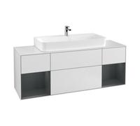Villeroy & Boch V&B Meuble sous-lavabo Finion 160x60,3x50,1cm, tiroir moyen laqué, blanc laqué Quantité:1