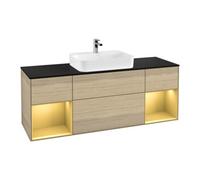 Villeroy & Boch V&B Meuble sous lavabo Finion 160x60, bleu, réglage or mat Lac, Oa ven Quantité:1