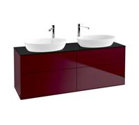 Villeroy & Boch V&B Meuble sous lavabo Finion 160x60 cm, plaque de séparation bleu mat, Peony mat Quantité:1