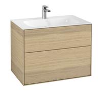 Villeroy & Boch V&B Meuble sous lavabo Finion 79,6x59,1x49,8 cm, Oa ven, avec éclairage mural Quantité:1
