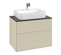 Villeroy & Boch V&B Meuble sous lavabo Finion 80x60,3x50,1 cm, bleu clair, gris moyen Lac Quantité:1