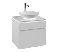 Villeroy & Boch V&B Meuble sous-lavabo Legato 60x55x50cm, évier centré, blanc mat Quantité:1