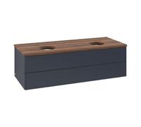 Villeroy & Boch V&B Meuble sous lavabo sans structure de façade Antao 120x36x50cm, WBP chêne sauvage, bleu moyen m Lac Quantité:1