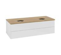 Villeroy & Boch V&B Meuble sous-lavabo sans structure de façade Antao 120x36x50cm, WBP hon. Oa, blanc brillant Lac Quantité:1