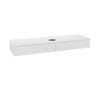 Villeroy & Boch V&B Meuble sous lavabo sans structure de façade Antao 160x50 cm, couleur WBP Lac, laqué blanc brillant Quantité:1